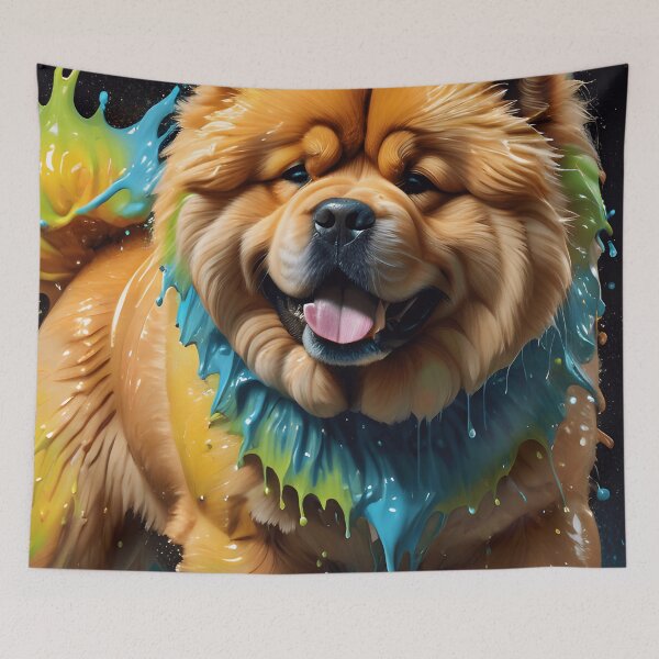 Item preview, Cute Chow-Chow Dog Paint Splash designed and sold by TheArtOfPat.