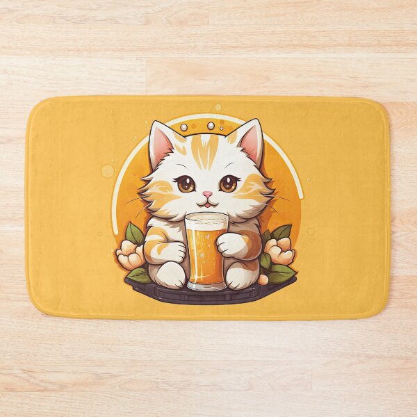 Item preview, Orange Tabby Hefeweizen designed and sold by OriginalBeerCat.