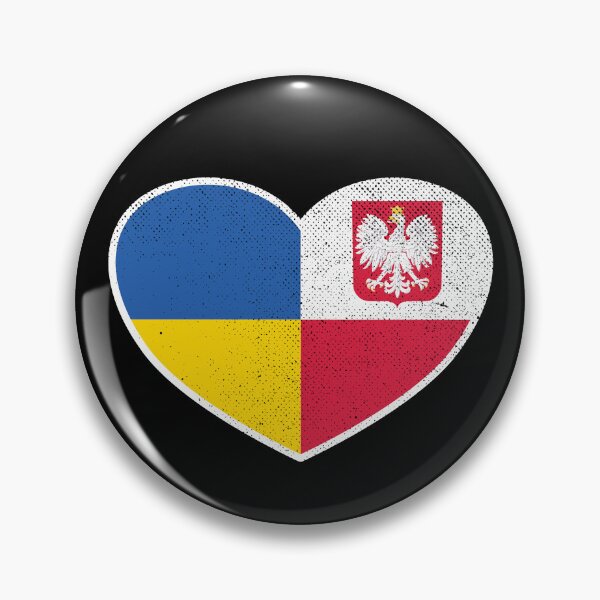 Item preview, Ukraine Ukrainian Poland Polish Heart Love Flag designed and sold by FlagX.