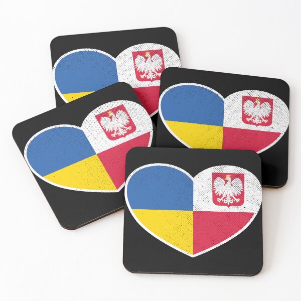 Item preview, Ukraine Ukrainian Poland Polish Heart Love Flag designed and sold by FlagX.