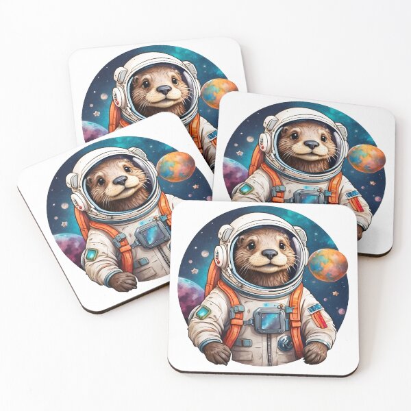 Item preview, Otter astronaut designed and sold by Ingridpd.