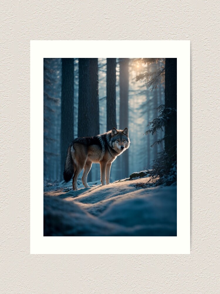 Moonlit Forest Wolf