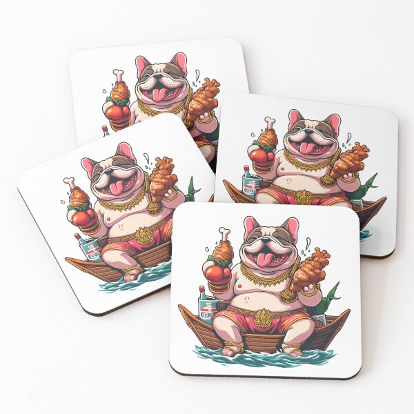 Item preview, the Papa bull dog eat BBQ On boat designed and sold by olopaw.