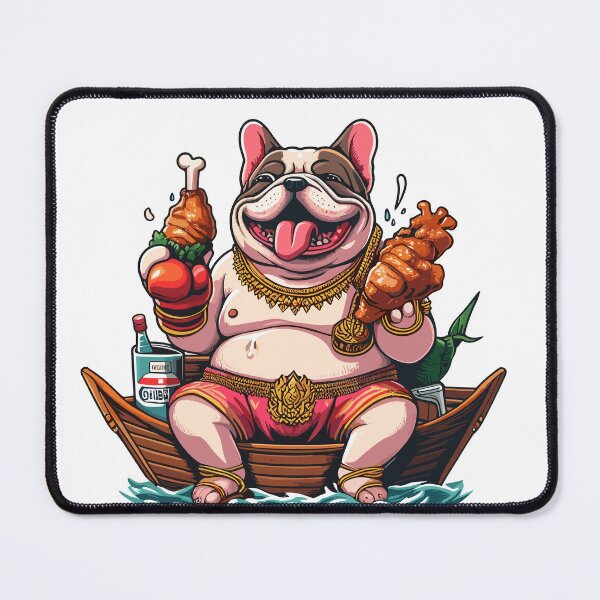 Item preview, the Papa bull dog eat BBQ On boat designed and sold by olopaw.