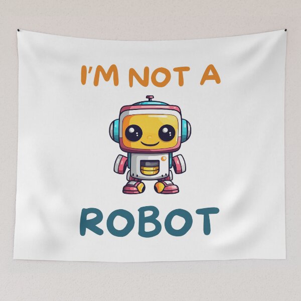 Item preview, I'm not a robot designed and sold by Gilpro Designs.