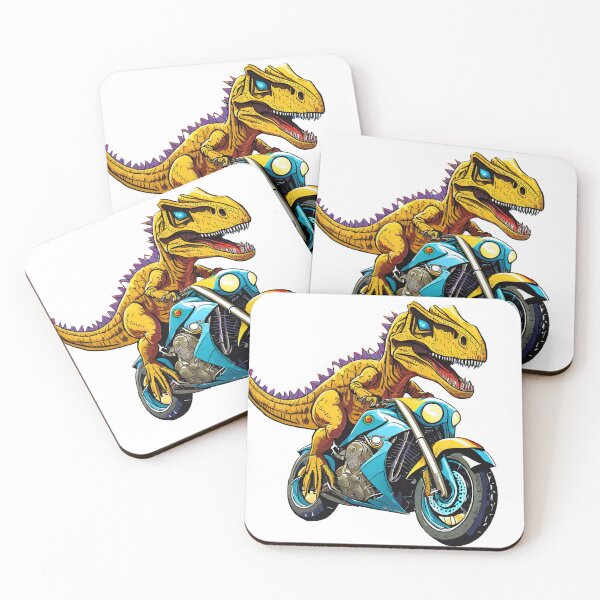 Item preview, T-Rex on a motorbike designed and sold by BADESIGNZZ.