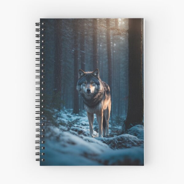 Item preview, Magical Wolf in Moonlit Forest designed and sold by Enchanting Art Vista.