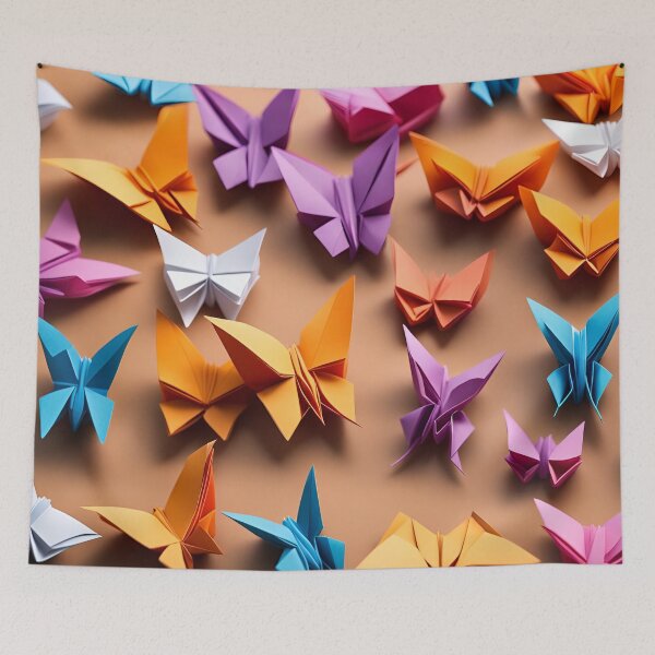 Item preview, Origami Art - Fluttering Haven: The Radiant World of the Butterfly Farm designed and sold by ArtfulFolds.