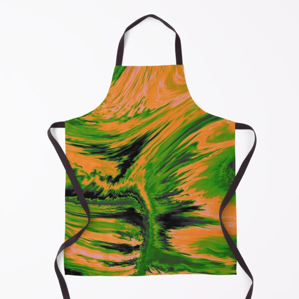 Item preview, Flowing liquid orange green designed and sold by Quoppidou.
