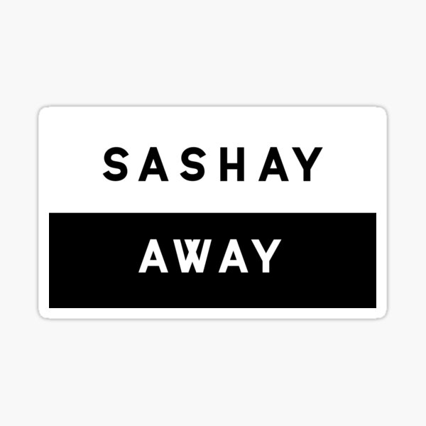 "Sashay Away in Black" Sticker by Marks1008 Redbubble
