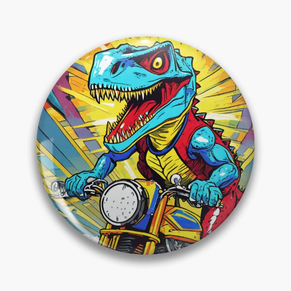 Artikelvorschau, Happyangry T-Rex on a Scrambler entworfen und verkauft von BADESIGNZZ.