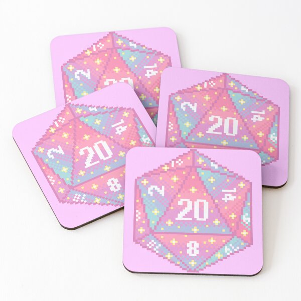 Item preview, Pastel D20 Pixel Art designed and sold by AlleenasPixels.