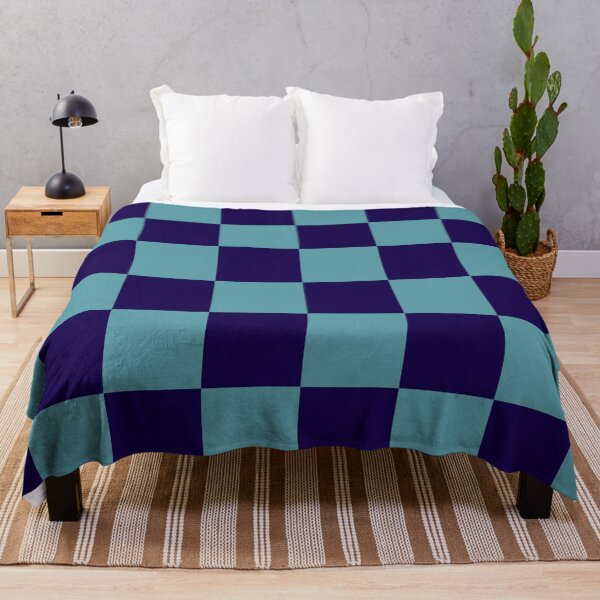 Item preview, Navy and Cyan Checkerboard designed and sold by TheRulerofEarth.