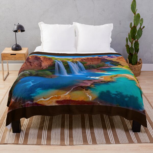 Item preview, Vivid Native American Southwest Art Jigsaw Puzzle~Decorate Your Home With Wall Art, Metal Art, Clock, Comforter, Throw Blanket, Throw Pillow, Totes, Stickers&Magnets, Desk Mats&Bath Mats, and More. designed and sold by MoreEZUSA-Here.