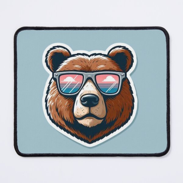 Item preview, Bear with Sunglasses: Chill Summer Fashion designed and sold by INVADesign.