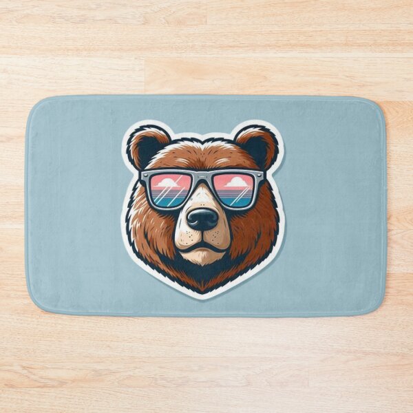 Item preview, Bear with Sunglasses: Chill Summer Fashion designed and sold by INVADesign.