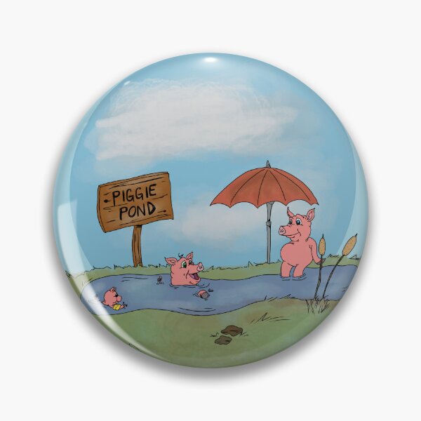 Item preview, PIGGIE dippin… PIGGIE dippin in the PIGGIE pond  designed and sold by Alex’s Art.