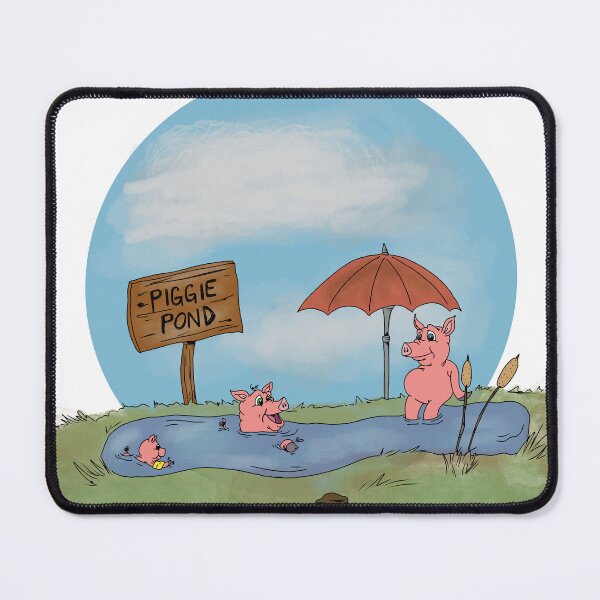 Item preview, PIGGIE dippin… PIGGIE dippin in the PIGGIE pond  designed and sold by Alex’s Art.