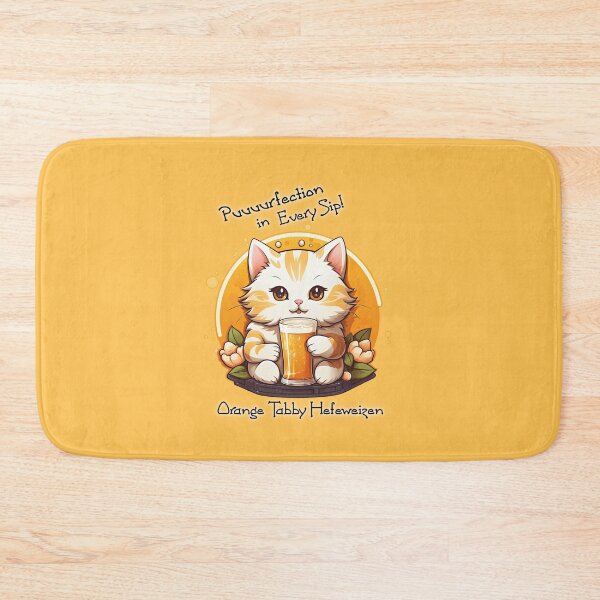 Item preview, Orange Tabby Hefeweizen : Puuurrfection in Every Sip! designed and sold by OriginalBeerCat.