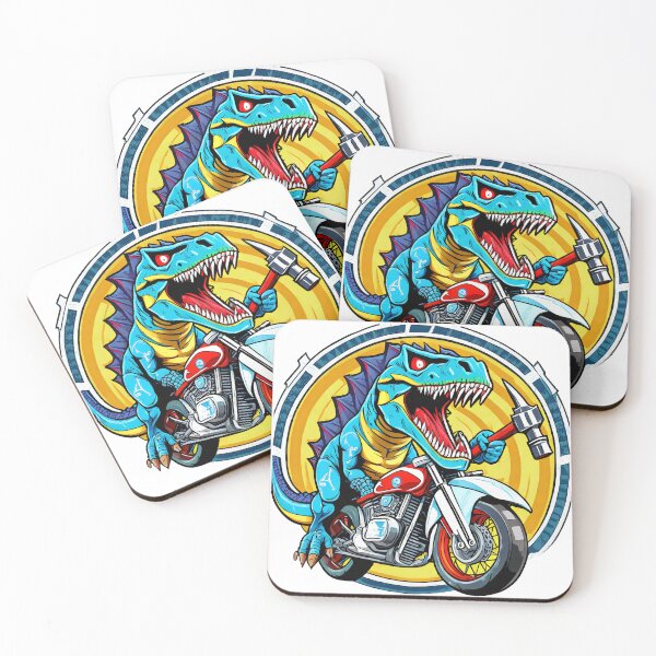 Item preview, T-Rex with a Hammer, Riding a Bike designed and sold by BADESIGNZZ.