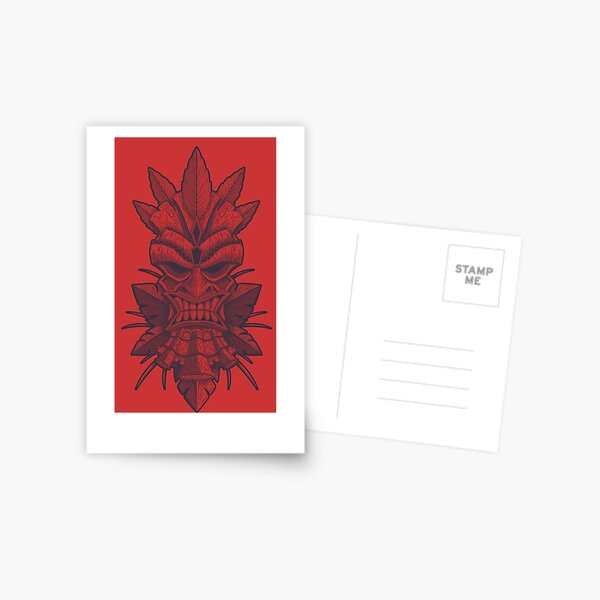 Hawaiian Mask Postcard