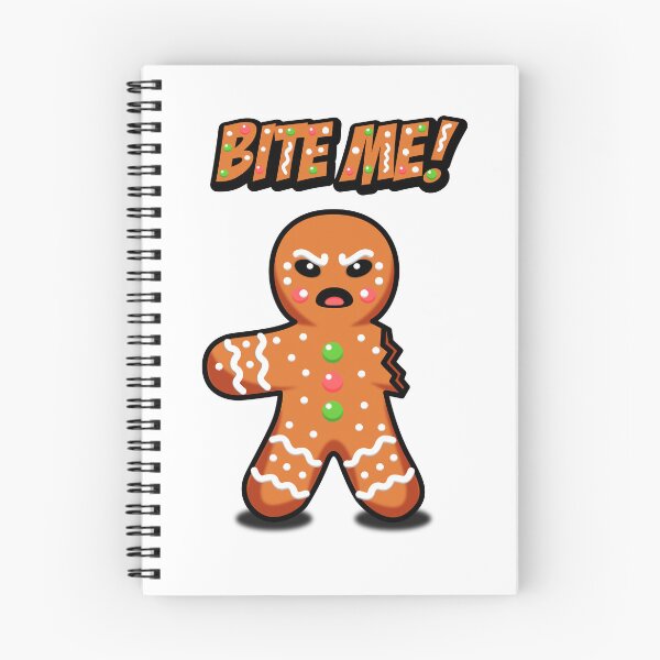 Item preview, Angry Gingerbread Man, Bite Me! designed and sold by Nadaillustrada.