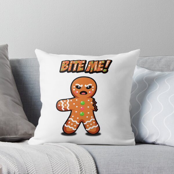 Item preview, Angry Gingerbread Man, Bite Me! designed and sold by Nadaillustrada.
