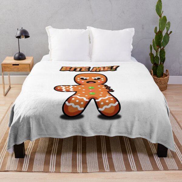 Item preview, Angry Gingerbread Man, Bite Me! designed and sold by Nadaillustrada.