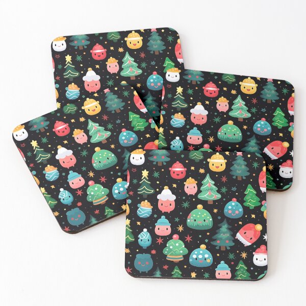 Item preview, Adorable creatures at Christmas at seamless pattern style designed and sold by MilkyBerryShop.