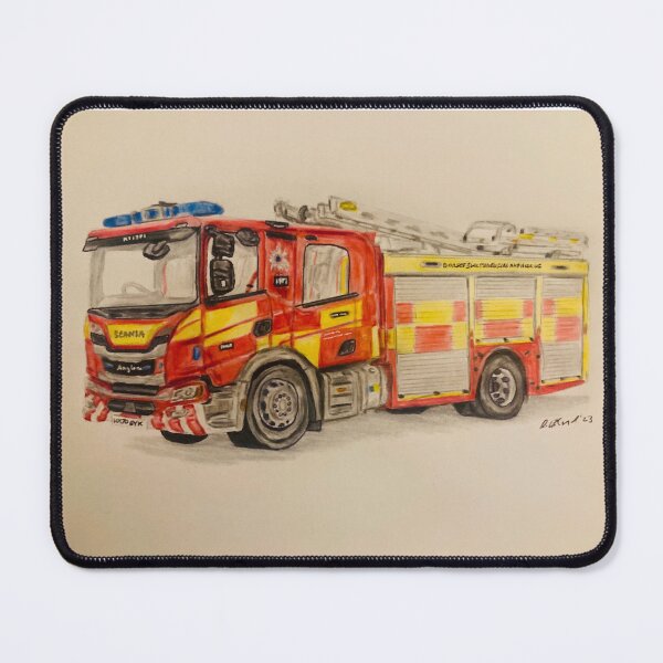 Item preview, Dorset & Wiltshire Fire truck designed and sold by Truck drawing art.