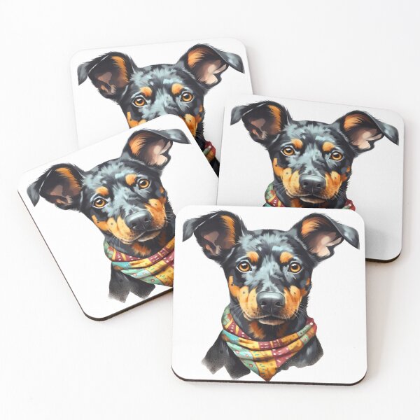 Item preview, Beauceron dog puppy with scarf designed and sold by anetazakova.