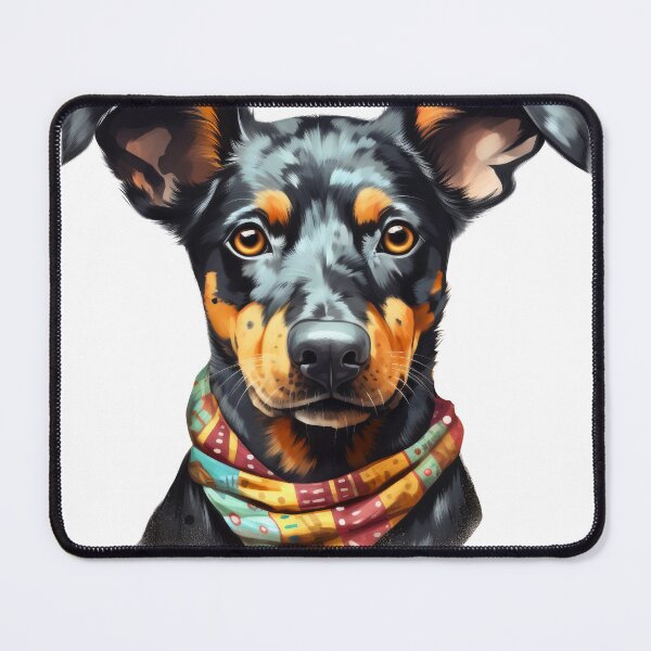 Item preview, Beauceron dog puppy with scarf designed and sold by anetazakova.