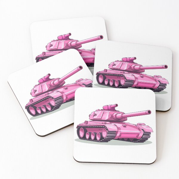Item preview, Pink military tank designed and sold by KrokoShop.