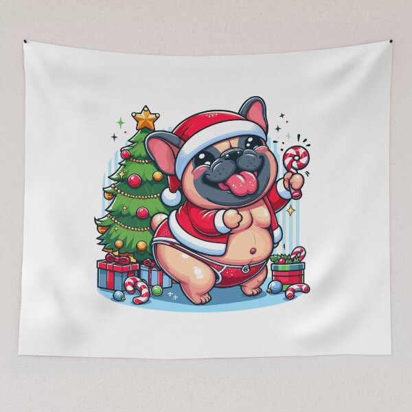 Item preview, Papa bull dog is happy with his candy designed and sold by olopaw.