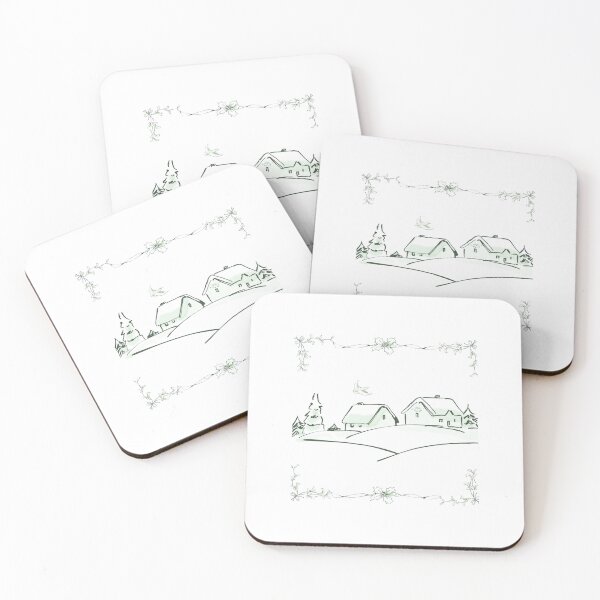 Item preview, Green Christmas Scene designed and sold by oliviajean30.