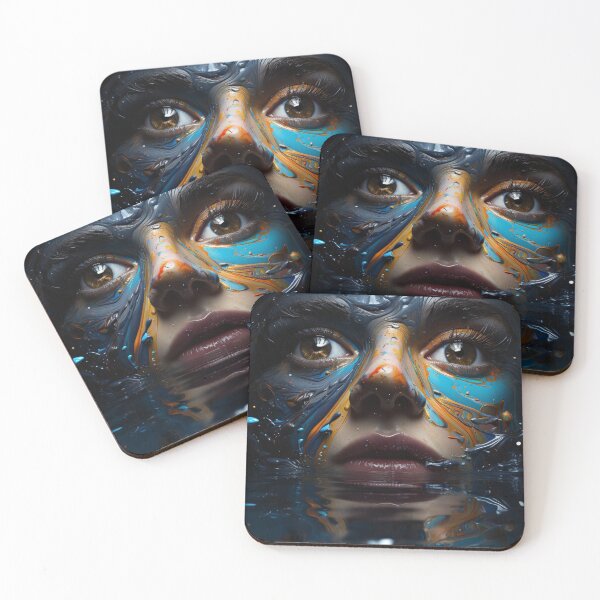 Item preview, Unusual Strange Weird Wall Art Submerged in Paint Oil Painting B268 designed and sold by MPCFICTION.
