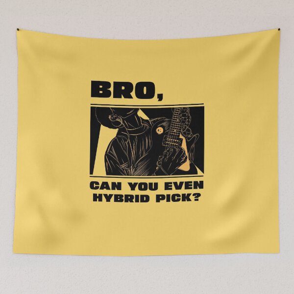 Item preview, Bro, can you even hybrid pick? (colored version) designed and sold by B-Sharp-.