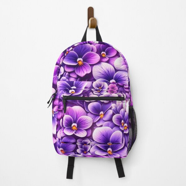 Item preview, Vibrant Violet Bliss: 3D Summer Blooms Pattern designed and sold by KNAA.