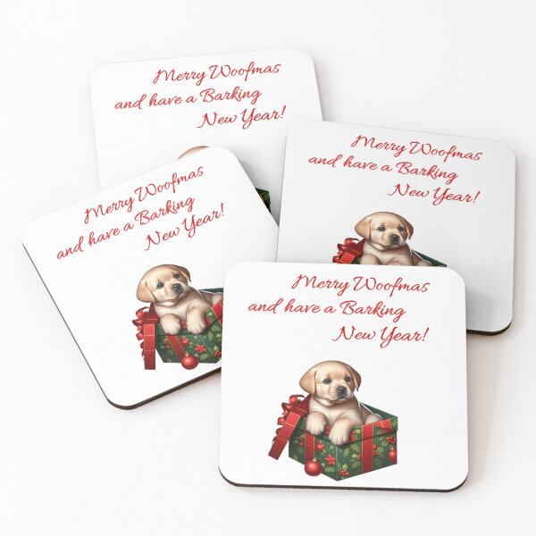 Item preview, Funny Labrador Retriever For Dog Lovers | Merry Woofmas and have a Barking New Year !  designed and sold by TheMostLikely.