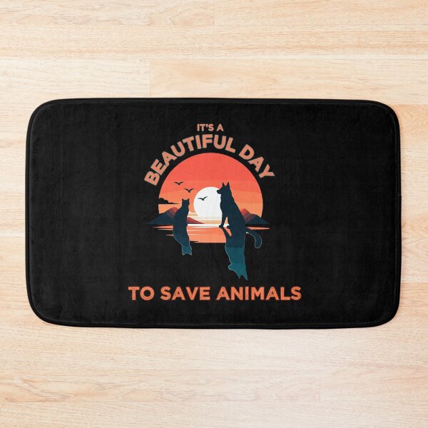 Item preview, It's A Beautiful Day To Save Animals - Cat and Dog Love Animals designed and sold by ArtfulNook.