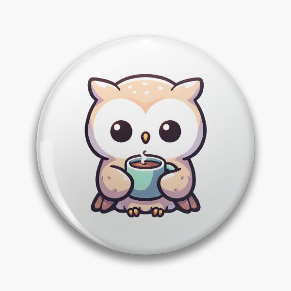 Item preview, Owl Savoring a Warm Cup of Coffee designed and sold by UmbrellaStudio1.