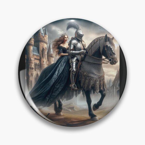 Item preview, Knight and the maiden on horse designed and sold by SeeingBeyond.