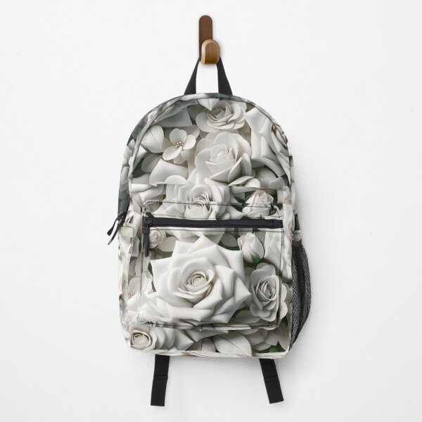 Item preview, Infinite White Rose Splendor: Seamless 3D Pattern designed and sold by KNAA.