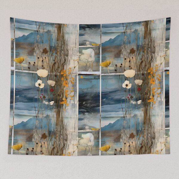 Item preview, Delicate Winter Composition with White and Yellow Flowers #2 designed and sold by Miriam-Feyga Bunimovich.