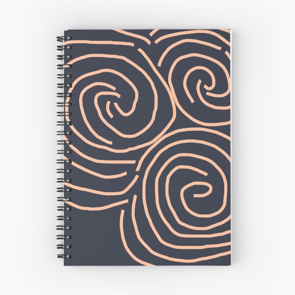 Item preview, Celtic Spiral Irish Roots Peach Fuzz Line Drawing Newgrange designed and sold by ellenhenry.