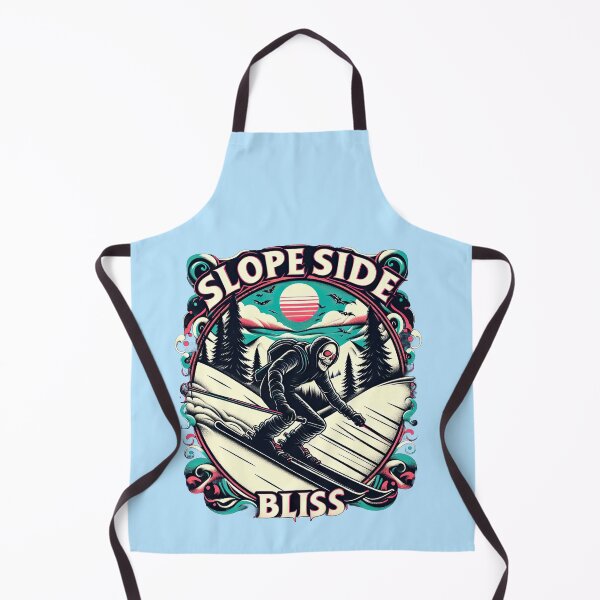 Item preview, Slope Side Bliss Gothic Skeleton Skiing Quote designed and sold by ArtadoraDesignz.