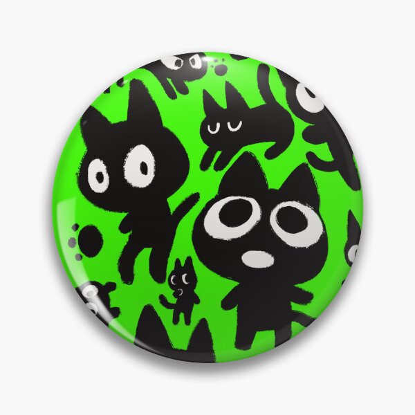 Item preview, SUSUWATARI Michi Funny Cute Black Cat Pattern designed and sold by Milyuyus.