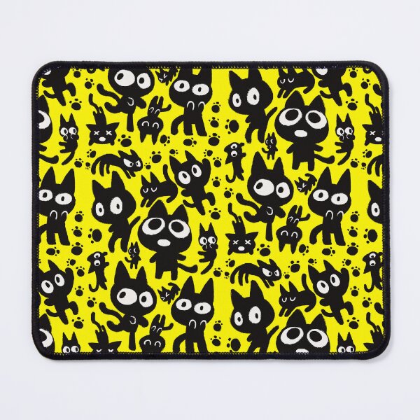 Item preview, SUSUWATARI Michi Funny Cute Black Cat Pattern designed and sold by Milyuyus.