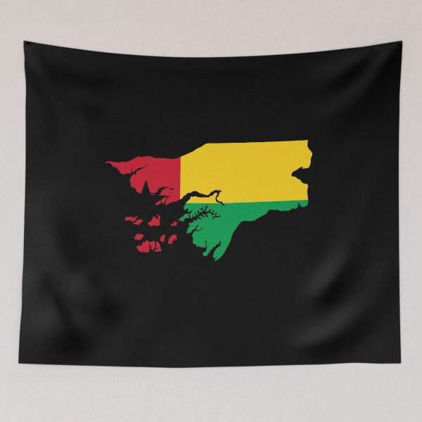 Item preview, Guinea-Bissau Map designed and sold by feether-store.
