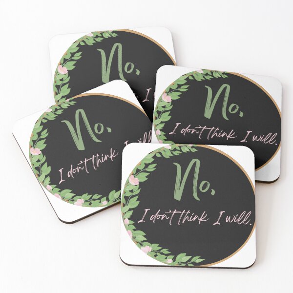 Item preview, No, I don’t think I will. designed and sold by FieryFoxDesigns.
